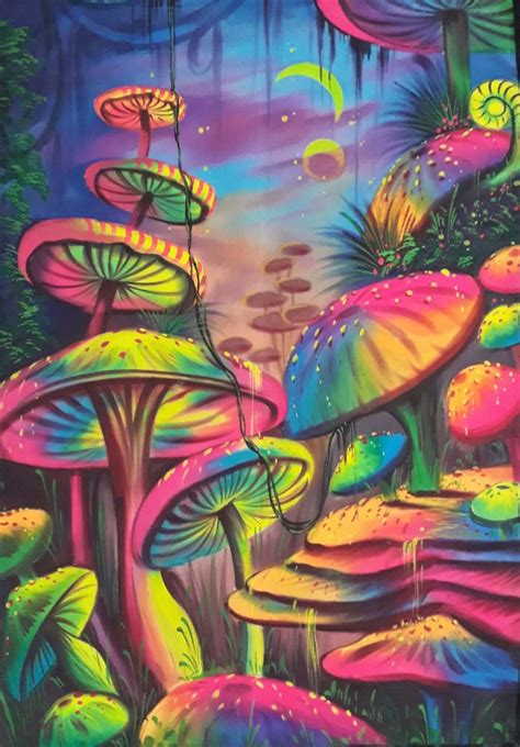 Magic Mushrooms Painting Painting By Manish Vaishnav