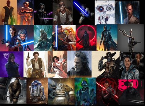 Just A Collage Of My Favorite Star Wars Characters Over 20 Years Of