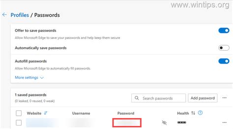 How To View Saved Passwords In Microsoft Edge