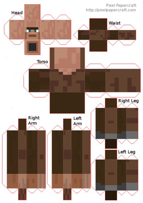 Papercraft Mutant Villager In 2021 Papercraft Minecraft Skin