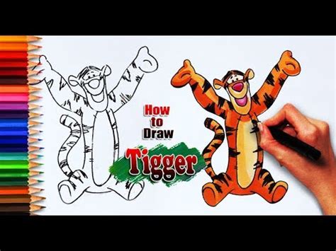 How To Draw Tigger Winnie The Pooh Drawing Easy Drawing Step By