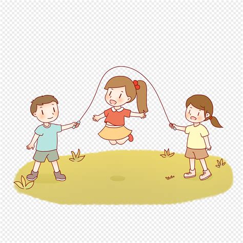 Gambar Anak Anak Musim Gugur Bermain Lompat Tali Png Unduh Gratis Lovepik