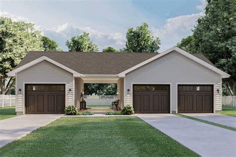 The costs of carports and garages will vary greatly depending on the size and style, though you'll find that carports cost less, since they don't have sides. 3 Car Garage Plus Carport - 62479DJ | Architectural ...