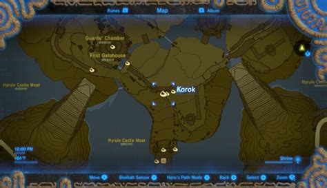 Hyrule Castle Map Breath Of The Wild World Map Atlas