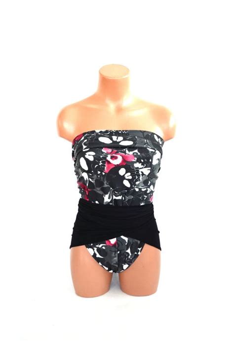 Extra Large Bathing Suit Skulls And Flowers With By Hisopal Bathing Suits Wrap Swimsuit Swimwear