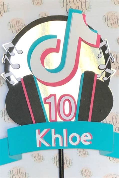 Tiktok, tiktok tik tok, tiktok will tiktok sure use 2020? TikTok Cake Topper in 2020 | Birthday party planning ...