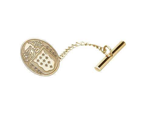 Coat Of Arms Tie Pin Tie Tack 10k Gold