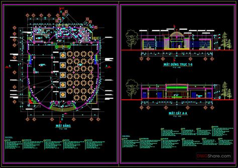 Small Coffee Shop Design Details Autocad File Dwg