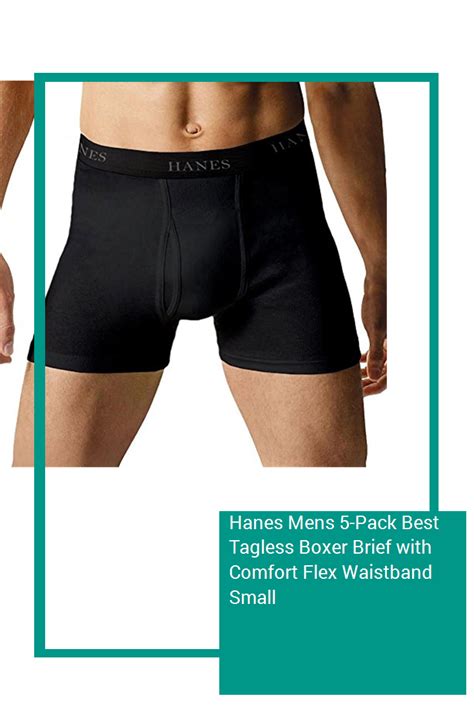 Hanes Mens 5 Pack Best Tagless Boxer Brief With Comfort Flex Waistband Small With Images
