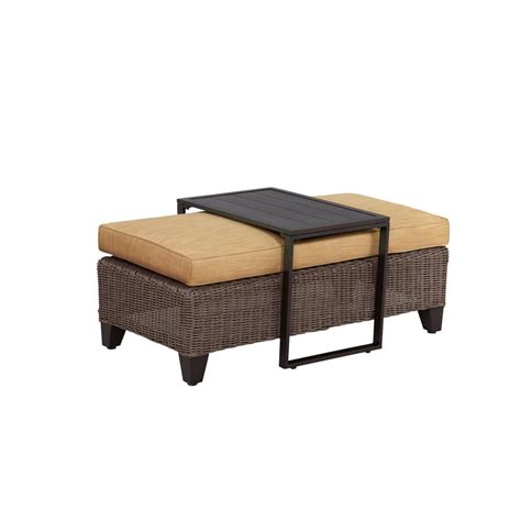 Available made to order in all of our custom upholstery fabrics and leathers; Brown Jordan Vineyard Patio Ottoman/Coffee Table with ...