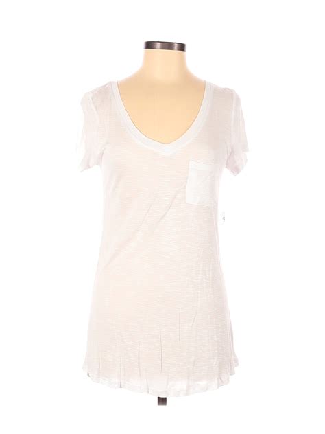 Nwt Charlotte Russe Women Ivory Short Sleeve T Shirt M Ebay