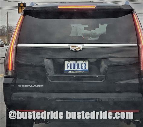 Rubhugr User Submission Vanity License Plate Busted Ride