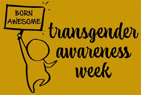 Transgender Awareness Week My Jour Diverse Sustainability