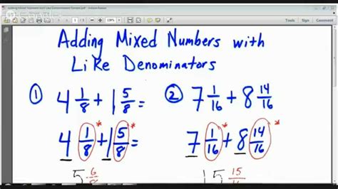 How do you teach adding fractions with different denominators? 4th Grade Adding Mixed Numbers with Like Denominators Lesson- Tutors in Fullerton - YouTube