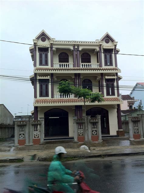 Beautiful Modern Day French Colonial Architecture In Hoi An Vietnam