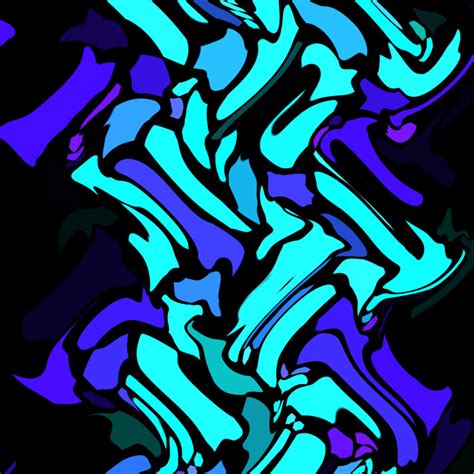 2048x2048 Resolution Modern Blue Shade Abstract Ipad Air Wallpaper