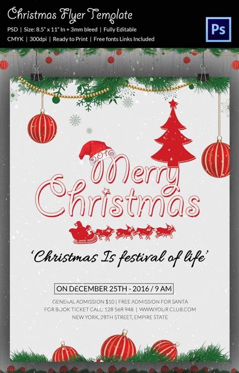 Free holiday card template unique free downloadable holiday gift certificate templates , source image from mywayflyway.com printable t free sample example format templates download word excel pdf free able games free able happy birthday images free able fonts for word spa gift. 60+ Christmas Flyer Templates - Free PSD, AI, Illustrator ...