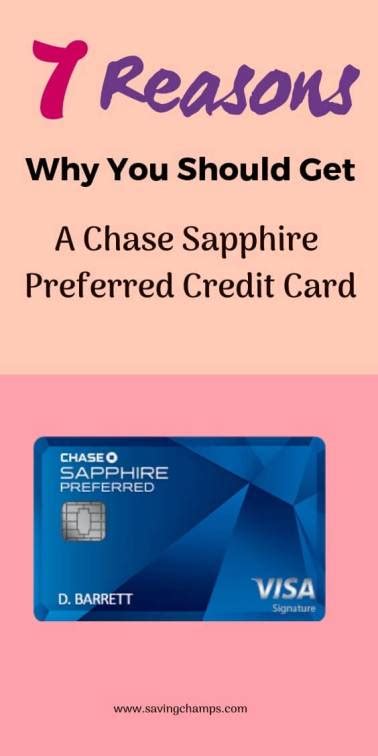 Find your next chase credit card in just 2 easy steps. 7 Reasons Why You Should Get a Chase Sapphire Preferred Credit Card