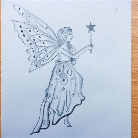 Drawings Of Fairies In Pencil