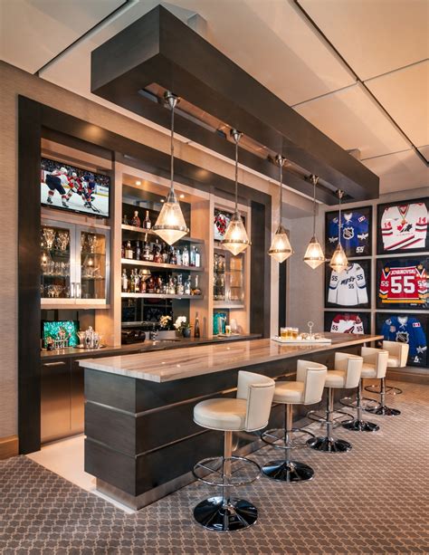 Basement Sports Bar Basement Bar With Granite Custon Home Bars