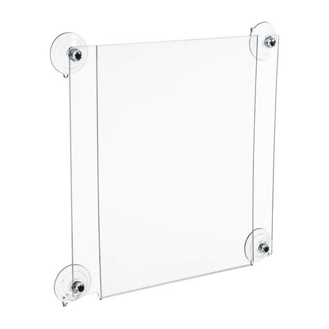 85 X 11 Acrylic Window Sign Holder With Suction Cups Buy Acrylic