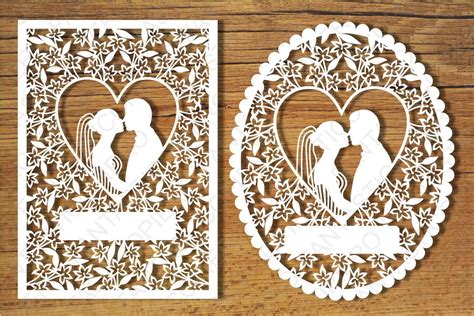 Wedding Cards Svg Files For Silhouette Cameo And Cricut By