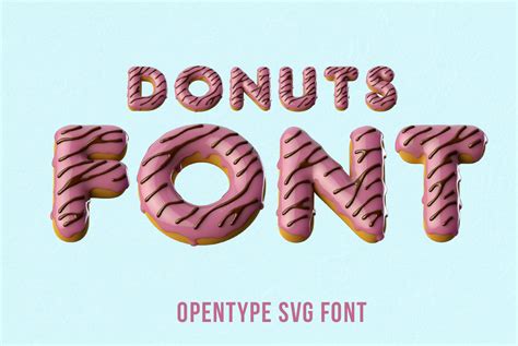 Donuts Font Opentype Typeface