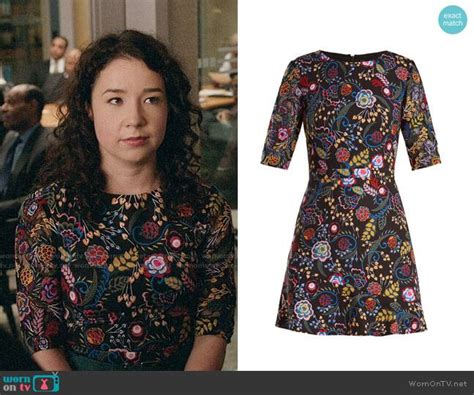 Marissas Black Floral Dress On The Good Fight Outfit Details