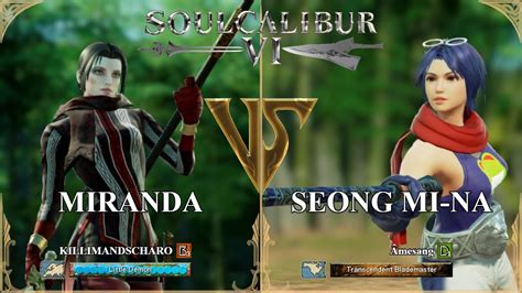 Soulcalibur Vi — Killimandscharo Miranda Vs Amesang Seong Mi Na