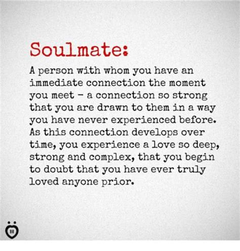 Soul Mate Soulmate Love Quotes Strong Love Quotes Connection Quotes