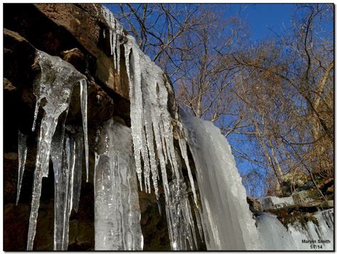 Nature In The Ozarks Icy Waterfall