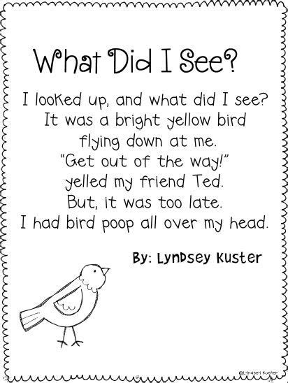 Common Core Aligned Open Your Eyes And Visualize Funny Poems For