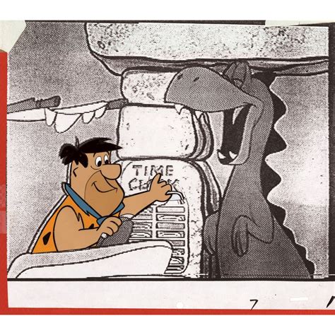 Original Production Cel Of Fred Flintstone From The F