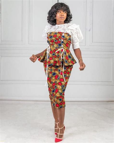 140 Most Latest Ankara And Lace Combination Styles For Classy African Ladies Combination