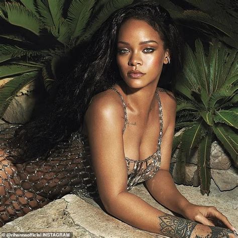 rihanna dazzles in a diamond adorned slip dress while confidently showcasing her figure to