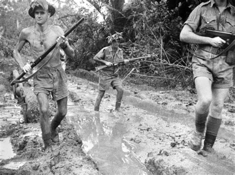 australian soldiers in milne bay new guinea october 1942 ww2 historybook