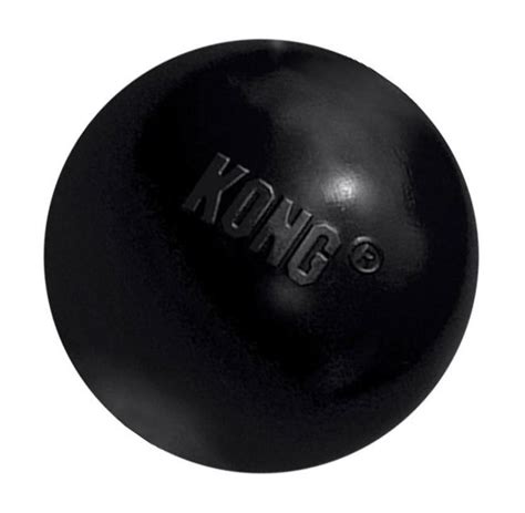 Kong Extreme Ball Black Rubber Toy Bounce Chew Fetch Sm Ub2 Lg Ub1