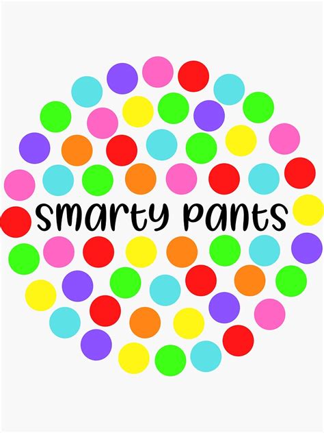 Smarty Pants Sticker For Sale By Yippityyap Redbubble