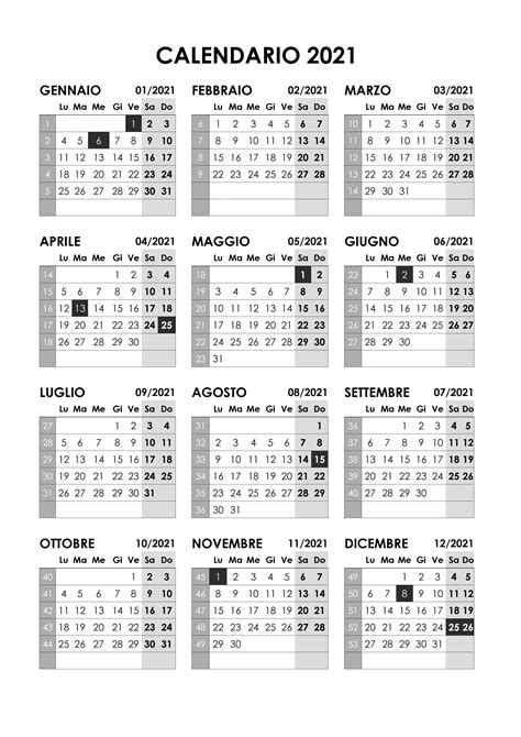 Calendario 2021 Stampabile Con Settimane Calendario Mar 2021