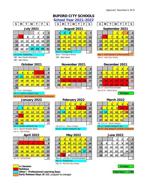 Gcps 2021 22 Calendar