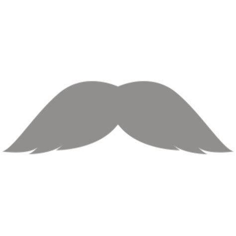Download High Quality Mustache Clipart Grey Transparent Png Images