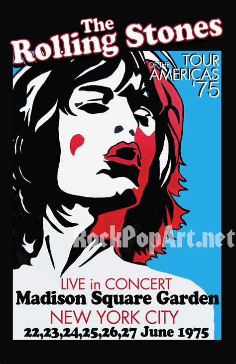 Rolling Stones Framed Concert Posters Vintage Etsy