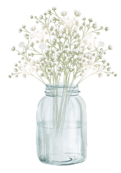 Babys Breath Mason Jar Lights Wedding Reception Enclosure