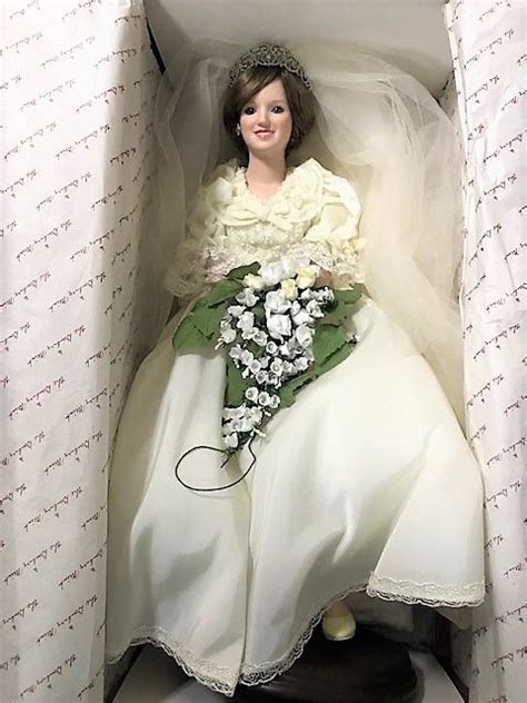 Princess Diana Bride Collection Porcelain Doll Danbury Mint Doll Enchanted Treasures Gifts