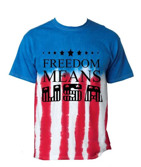 Freedom Means Usa 4th Of July American Flag Shirt Mens Tee Shirt