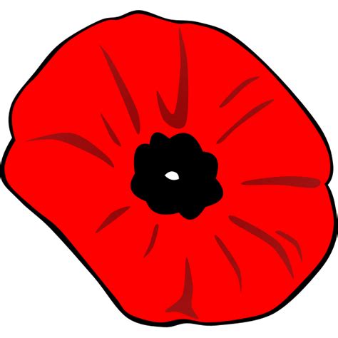 Remembrance Day Poppy Vector Image Free Svg