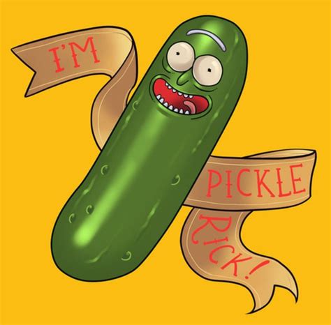 Rick And Morty • Pickle Rick Rick And Morty Poster Pickle Rick Tattoo Rick And Morty