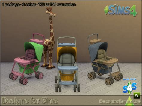 Sims 4 Ccs The Best Ts3 Strollers Plants And More By Designs For Sims