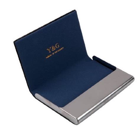 Crafted in smooth glovetanned leather with neatly painted edges, it keeps cards conveniently organized in a design slim enough to slip into a back pocket. Steel Business Card Holder for Men: Amazon.com