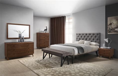 Beds & bedroom glass all bedroom furniture. Modrest Gibson Modern Walnut & Black Glass Nightstand